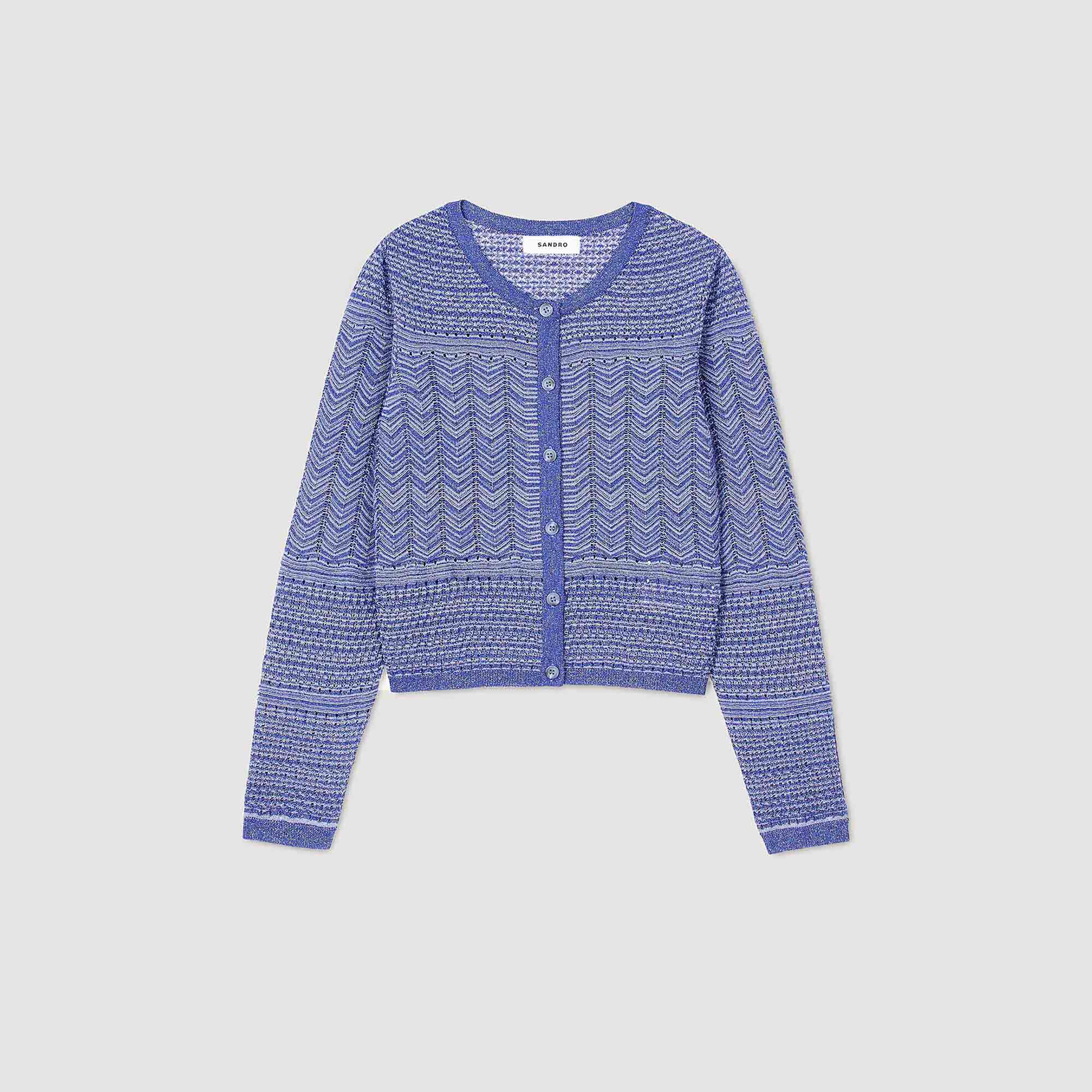 Cardigan aus glitzerndem Strick