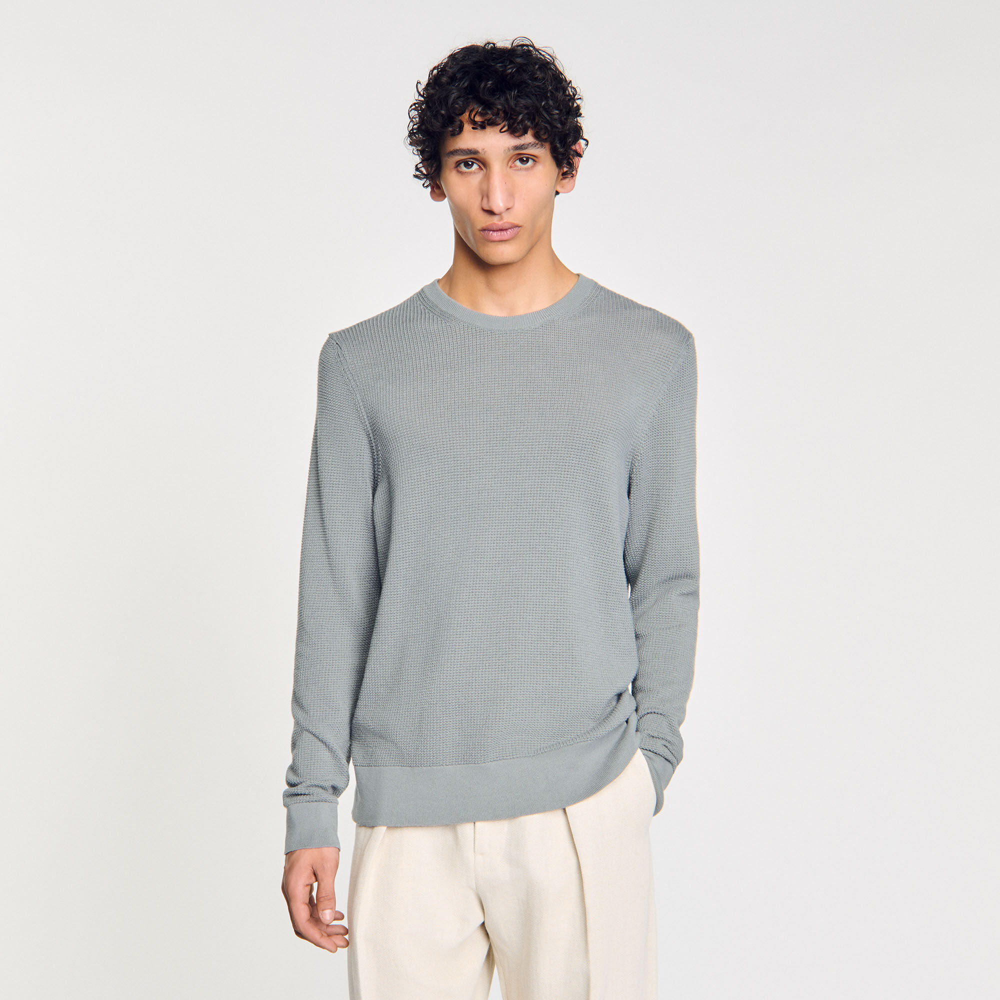 Pullover aus texturiertem Strick