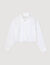 Kurze Hemdbluse mit Knotendetails