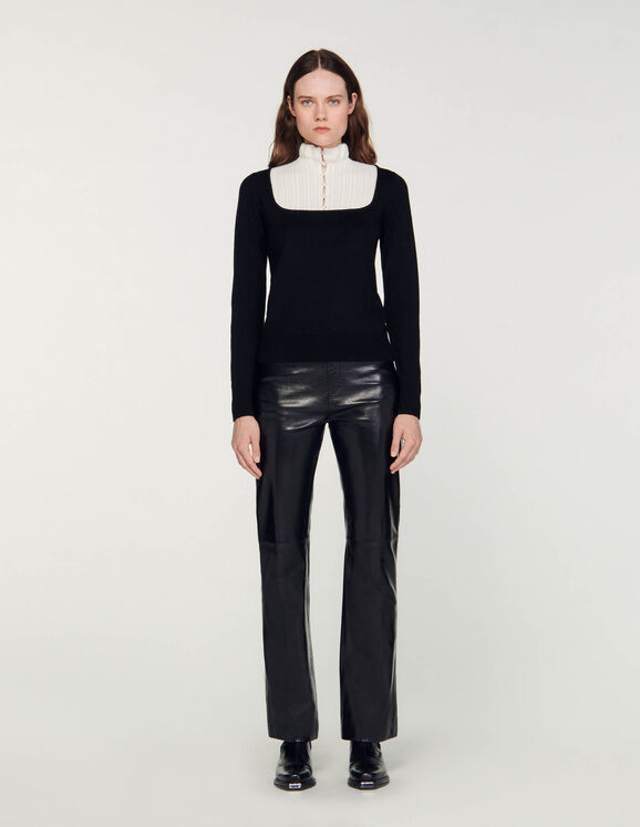 Pullover mit 2-in-1-Effekt Schwarz Femme