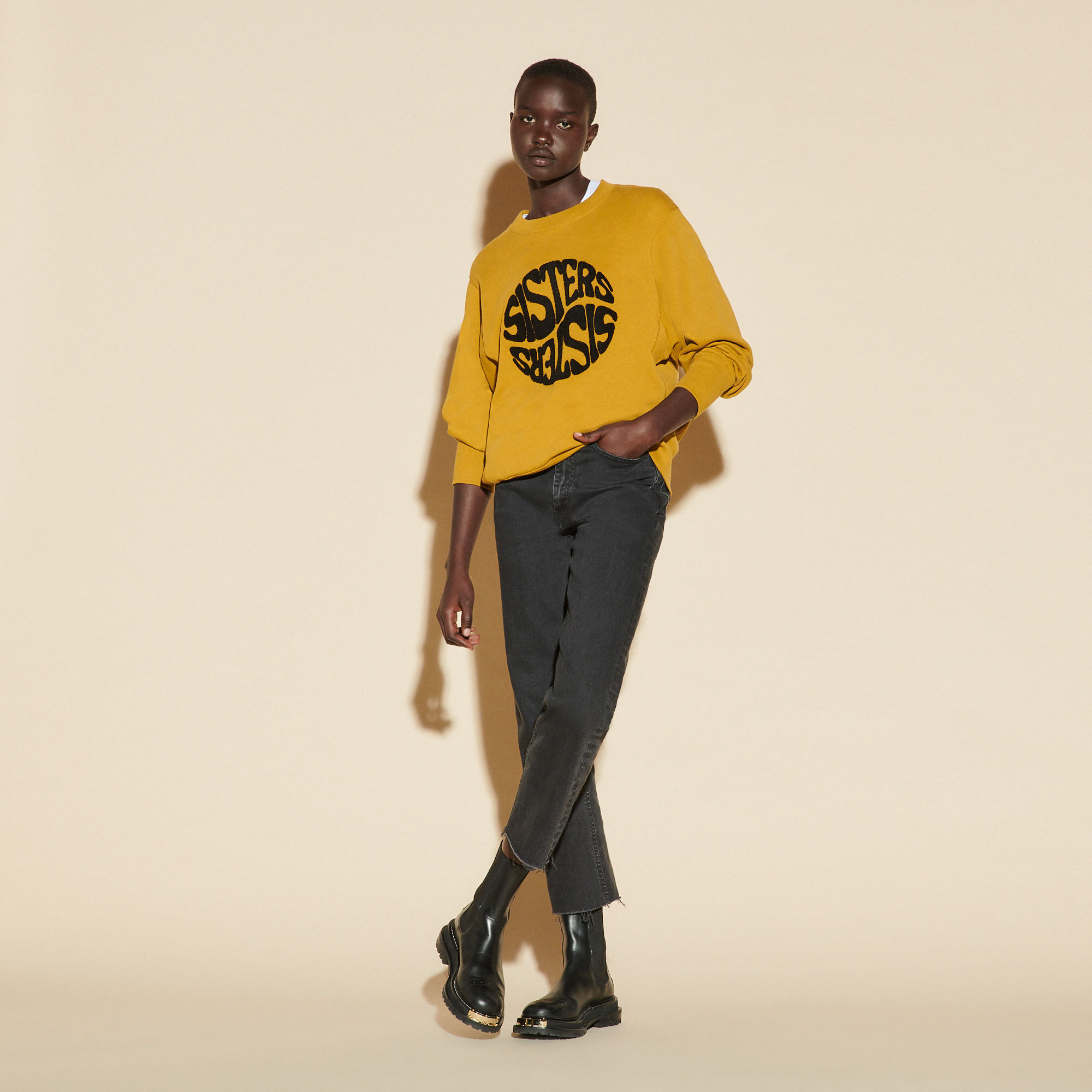 Sandro sisters sweatshirt clearance