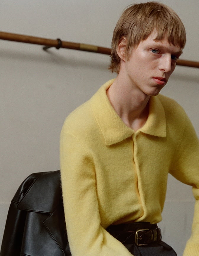 Gelber Herrenpullover - Sandro Paris